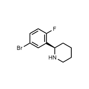(R)-2-(5-Bromo-2-fluorophenyl)piperidine|CS-1221284