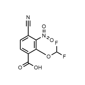 4-Cyano-2-(difluoromethoxy)-3-nitrobenzoic acid|CS-1221293