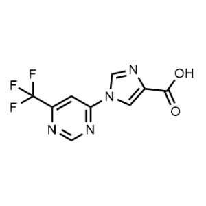 1-(6-(Trifluoromethyl)pyrimidin-4-yl)-1H-imidazole-4-carboxylic acid|CS-1221370