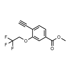 Methyl 4-ethynyl-3-(2,2,2-trifluoroethoxy)benzoate|CS-1221385