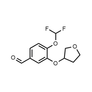4-(Difluoromethoxy)-3-((tetrahydrofuran-3-yl)oxy)benzaldehyde|CS-1221411