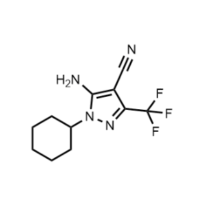 5-Amino-1-cyclohexyl-3-(trifluoromethyl)-1H-pyrazole-4-carbonitrile|CS-1221454