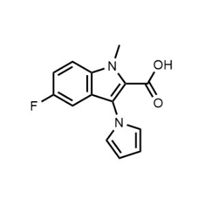 5-Fluoro-1-methyl-3-(1H-pyrrol-1-yl)-1H-indole-2-carboxylic acid|CS-1221459