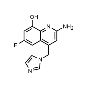 4-((1H-Imidazol-1-yl)methyl)-2-amino-6-fluoroquinolin-8-ol|CS-1221461