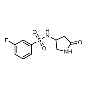 3-Fluoro-N-(5-oxopyrrolidin-3-yl)benzenesulfonamide|CS-1221478
