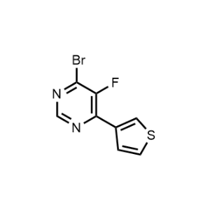 4-Bromo-5-fluoro-6-(thiophen-3-yl)pyrimidine|CS-1221682