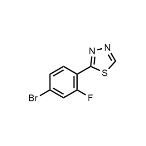 2-(4-Bromo-2-fluorophenyl)-1,3,4-thiadiazole|CS-1221694