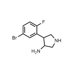 4-(5-Bromo-2-fluorophenyl)pyrrolidin-3-amine|CS-1221704