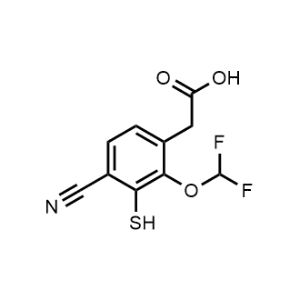 2-(4-Cyano-2-(difluoromethoxy)-3-mercaptophenyl)acetic acid|CS-1221792