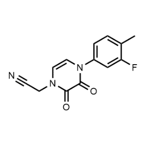2-(4-(3-Fluoro-4-methylphenyl)-2,3-dioxo-3,4-dihydropyrazin-1(2H)-yl)acetonitrile|CS-1221823