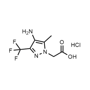 2-(4-Amino-5-methyl-3-(trifluoromethyl)-1H-pyrazol-1-yl)acetic acid hydrochloride|CS-1221938