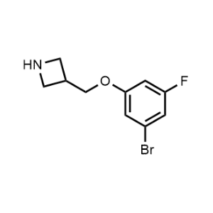 3-((3-Bromo-5-fluorophenoxy)methyl)azetidine|CS-1222074