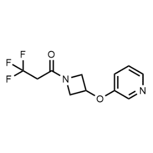 3,3,3-Trifluoro-1-(3-(pyridin-3-yloxy)azetidin-1-yl)propan-1-one|CS-1222130