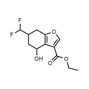 Ethyl 6-(difluoromethyl)-4-hydroxy-4,5,6,7-tetrahydrobenzofuran-3-carboxylate|CS-1222174