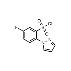 5-Fluoro-2-(1H-pyrazol-1-yl)benzenesulfonyl chloride|CS-1222345