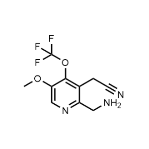 2-(2-(Aminomethyl)-5-methoxy-4-(trifluoromethoxy)pyridin-3-yl)acetonitrile|CS-1222514