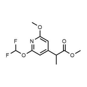 Methyl 2-(2-(difluoromethoxy)-6-methoxypyridin-4-yl)propanoate|CS-1222522