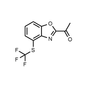 1-(4-((Trifluoromethyl)thio)benzo[d]oxazol-2-yl)ethan-1-one|CS-1222528