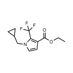 Ethyl 1-(cyclopropylmethyl)-2-(trifluoromethyl)-1H-pyrrole-3-carboxylate|CS-1222534