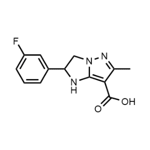 2-(3-Fluorophenyl)-6-methyl-2,3-dihydro-1H-imidazo[1,2-b]pyrazole-7-carboxylic acid|CS-1222582