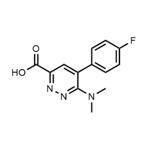 6-(Dimethylamino)-5-(4-fluorophenyl)pyridazine-3-carboxylic acid|CS-1222585