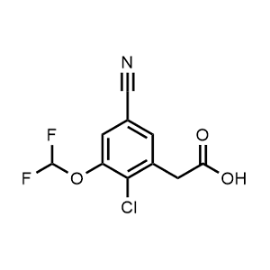 2-(2-Chloro-5-cyano-3-(difluoromethoxy)phenyl)acetic acid|CS-1222747