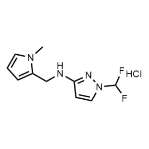 1-(Difluoromethyl)-N-((1-methyl-1H-pyrrol-2-yl)methyl)-1H-pyrazol-3-amine hydrochloride|CS-1223031