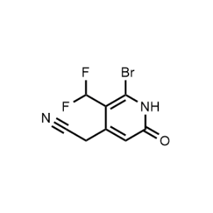 2-(6-Bromo-5-(difluoromethyl)-2-oxo-1,2-dihydropyridin-4-yl)acetonitrile|CS-1223062