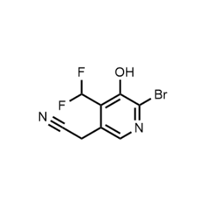 2-(6-Bromo-4-(difluoromethyl)-5-hydroxypyridin-3-yl)acetonitrile|CS-1223095