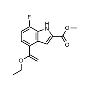 Methyl 4-(1-ethoxyvinyl)-7-fluoro-1H-indole-2-carboxylate|CS-1223322