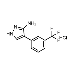 4-(3-(Trifluoromethyl)phenyl)-1H-pyrazol-3-amine hydrochloride|CS-1223391