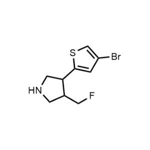 3-(4-Bromothiophen-2-yl)-4-(fluoromethyl)pyrrolidine|CS-1223489