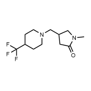 1-Methyl-4-((4-(trifluoromethyl)piperidin-1-yl)methyl)pyrrolidin-2-one|CS-1223586