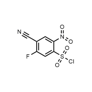 4-Cyano-5-fluoro-2-nitrobenzenesulfonyl chloride|CS-1223615