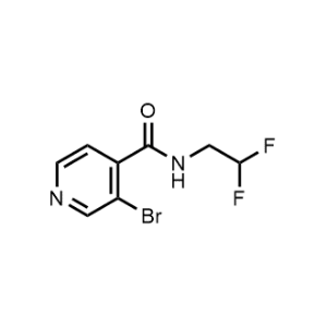 3-Bromo-N-(2,2-difluoroethyl)isonicotinamide|CS-1223720