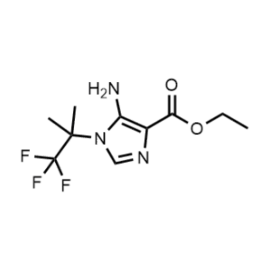 Ethyl 5-amino-1-(1,1,1-trifluoro-2-methylpropan-2-yl)-1H-imidazole-4-carboxylate|CS-1223876