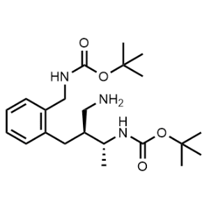 tert-Butyl ((2R,3S)-4-amino-3-(2-(((tert-butoxycarbonyl)amino)methyl)benzyl)butan-2-yl)carbamate|CS-1224007