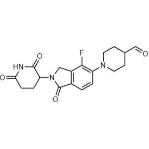 1-(2-(2,6-Dioxopiperidin-3-yl)-4-fluoro-1-oxoisoindolin-5-yl)piperidine-4-carbaldehyde|CS-1224509