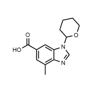 4-Methyl-1-(tetrahydro-2H-pyran-2-yl)-1H-benzo[d]imidazole-6-carboxylic acid|CS-1224532