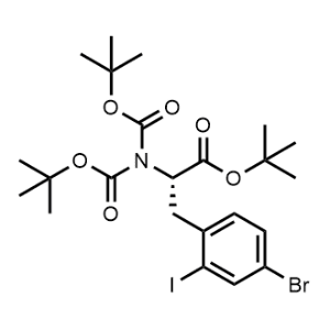 tert-Butyl (S)-2-(bis(tert-butoxycarbonyl)amino)-3-(4-bromo-2-iodophenyl)propanoate|CS-1225665