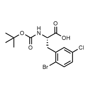 (S)-3-(2-Bromo-5-chlorophenyl)-2-((tert-butoxycarbonyl)amino)propanoic acid|CS-1228211