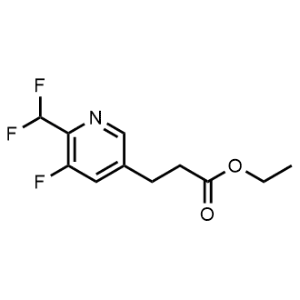 Ethyl 3-(6-(difluoromethyl)-5-fluoropyridin-3-yl)propanoate|CS-1228247