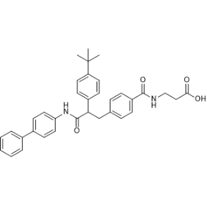 N-[4-[3-([1,1′-Biphenyl]-4-ylamino)-2-[4-(1,1-dimethylethyl)phenyl]-3-oxopropyl]benzoyl]-β-alanine|CS-1228341