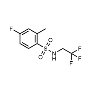 4-Fluoro-2-methyl-N-(2,2,2-trifluoroethyl)benzenesulfonamide|CS-1228675