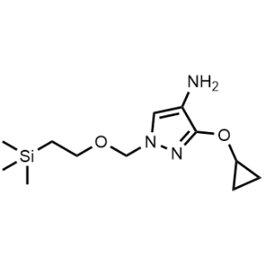 3-Cyclopropoxy-1-((2-(trimethylsilyl)ethoxy)methyl)-1H-pyrazol-4-amine|CS-1228709