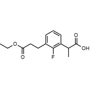 2-(3-(3-Ethoxy-3-oxopropyl)-2-fluorophenyl)propanoic acid|CS-1228950