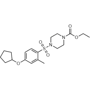 Ethyl 4-((4-(cyclopentyloxy)-2-methylphenyl)sulfonyl)piperazine-1-carboxylate|CS-1229628