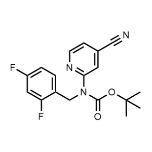tert-Butyl (4-cyanopyridin-2-yl)(2,4-difluorobenzyl)carbamate|CS-1229697