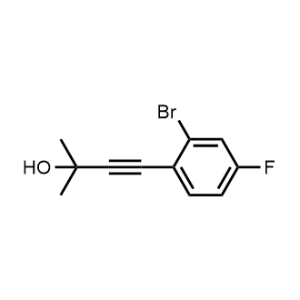 4-(2-Bromo-4-fluorophenyl)-2-methylbut-3-yn-2-ol|CS-1229792