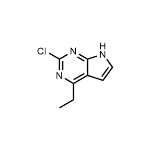 2-Chloro-4-ethyl-7H-pyrrolo[2,3-d]pyrimidine|CS-1230336